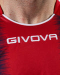 Maglia Givova Shirt Stripe M/C Interlock - BLU/ROSSO