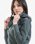 Tuta Givova King Donna Cotone Terry - GRIGIO/BLU
