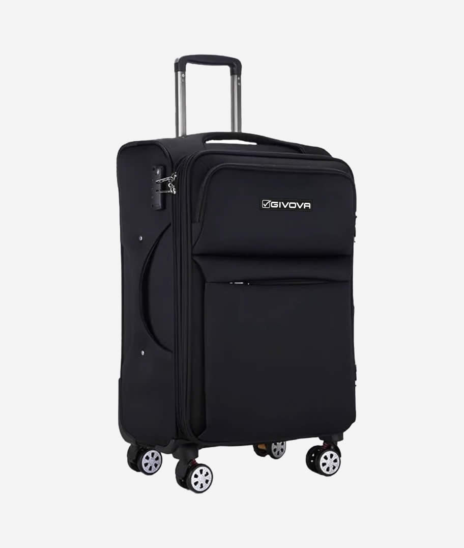 Trolley Givova First nero e bianco con ruote, taglia unica Givova Borse Planet Sport Italia