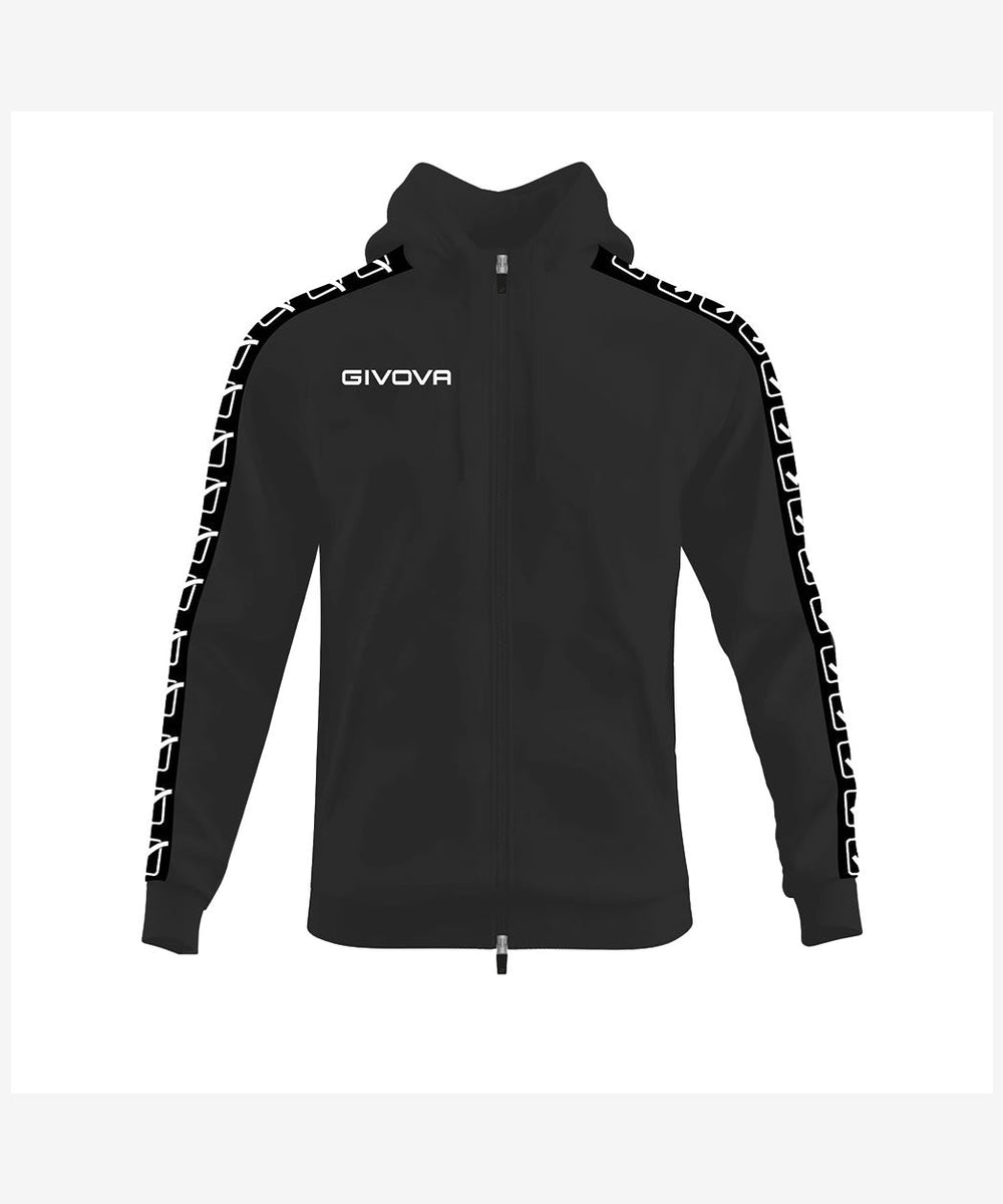 Givova Felpa Full Zip Terry Band - Nero Nero Givova Felpe Planet Sport Italia