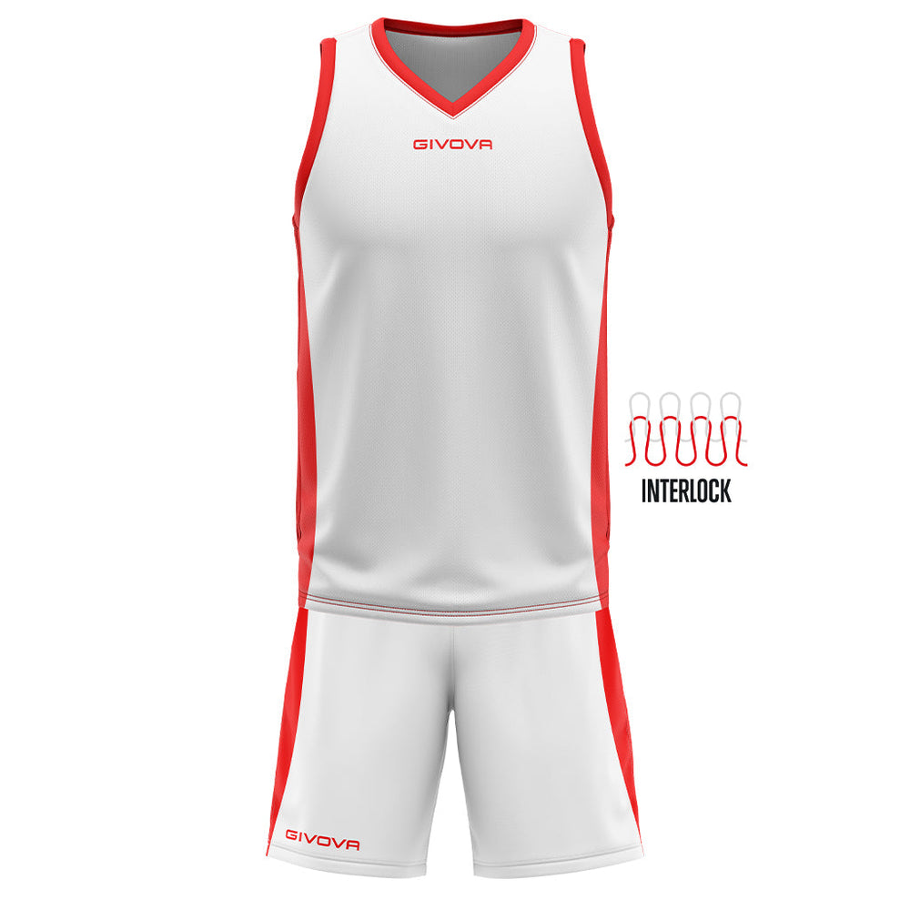 GIVOVA Kit Power - Bianco Rosso Givova Kit Planet Sport Italia