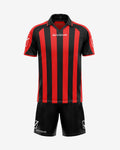 Completo Givova Kit Supporter MC - NERO/ROSSO