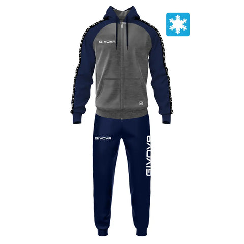GRIGIO MELANGE SCURO/BLU