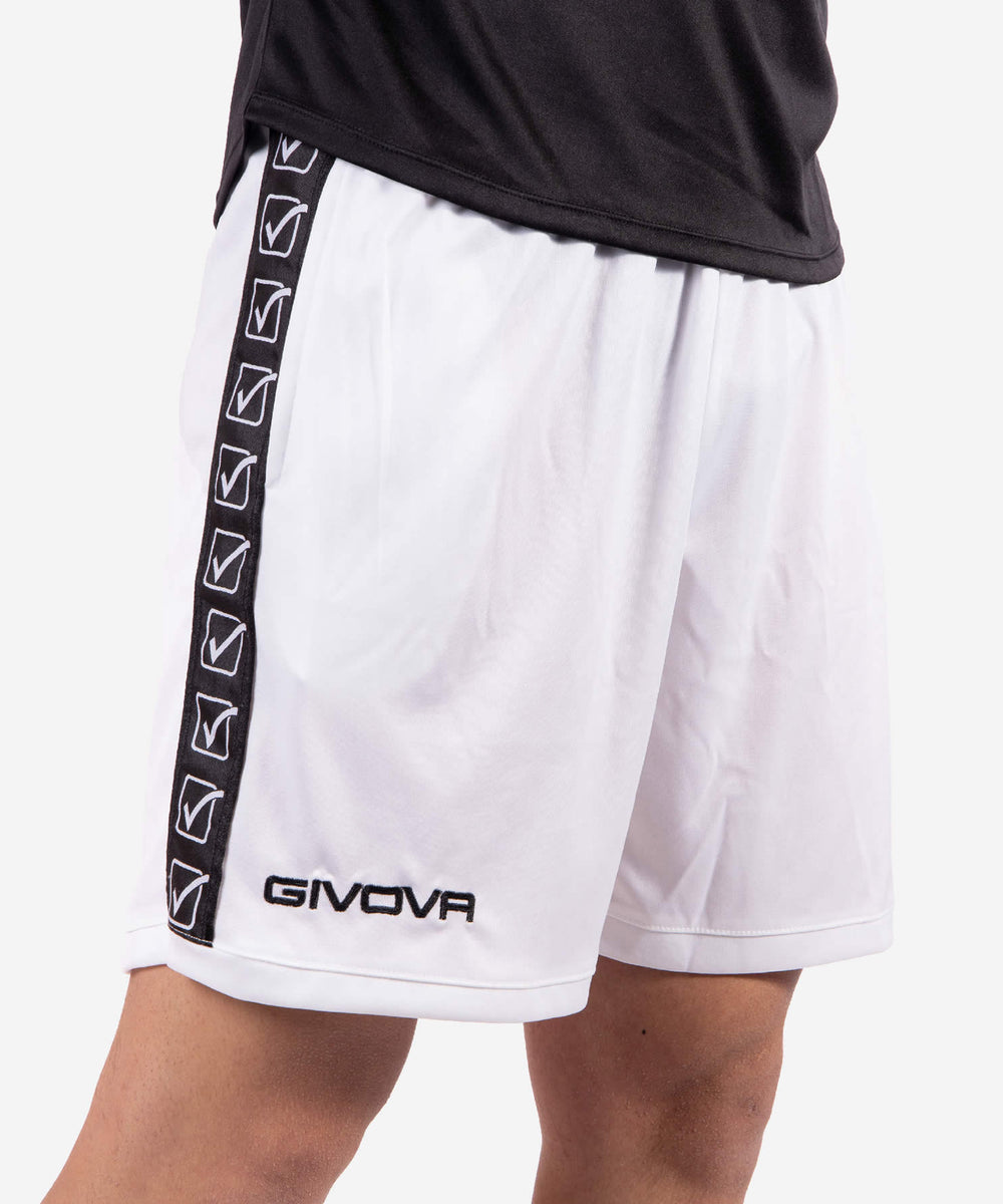 Givova Pantaloncino Poly Band - Bianco Givova Pantaloncini e Bermuda Planet Sport Italia