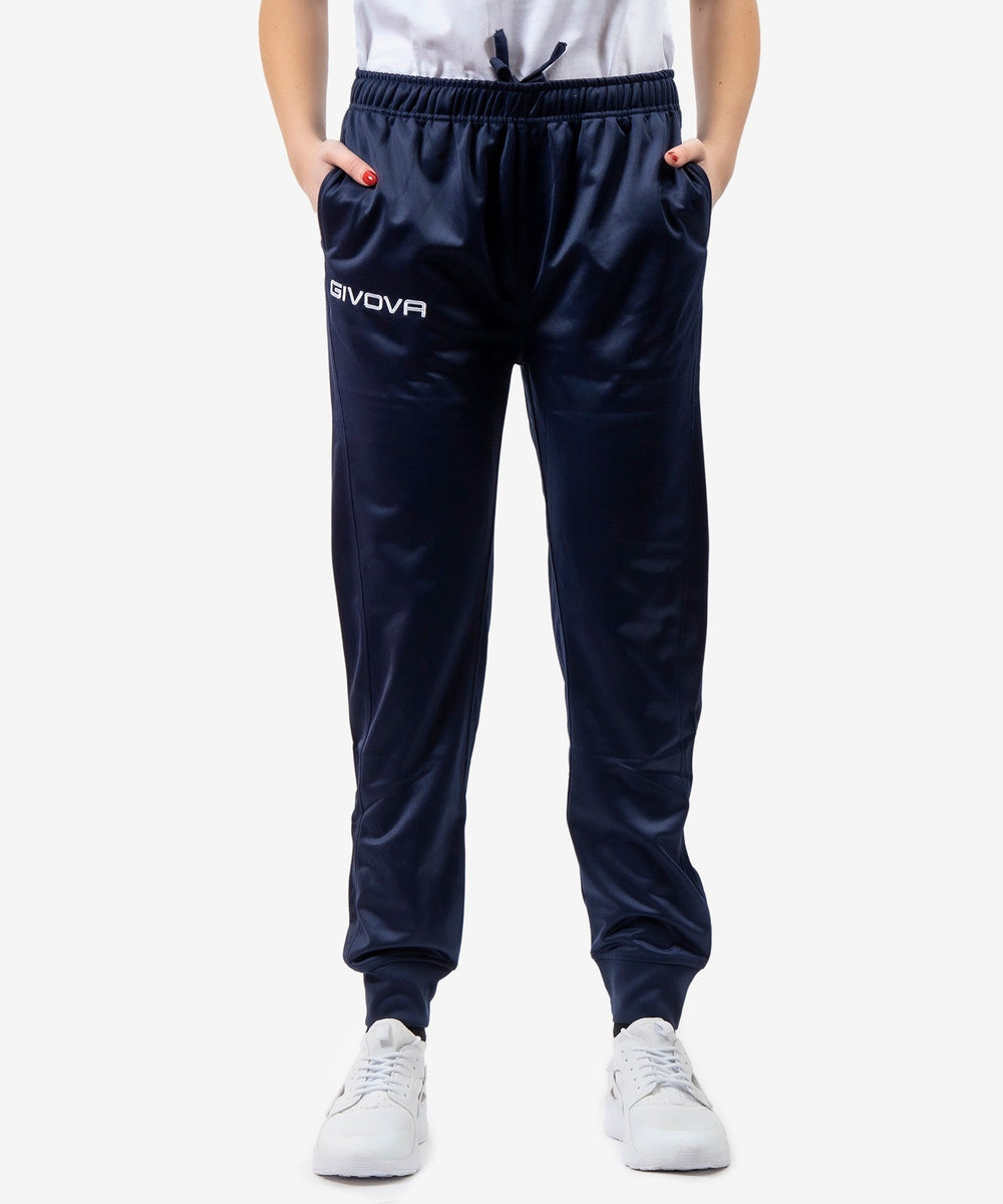 Pantalone Givova One in polarfleece nero per allenamento invernale Givova Pantaloni Planet Sport Italia