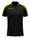 GIVOVA POLO CLUB NERO/GIALLO FLUO