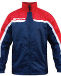 Giacca Givova Rain Jacket con Mesh Asia - BLU/ROSSO