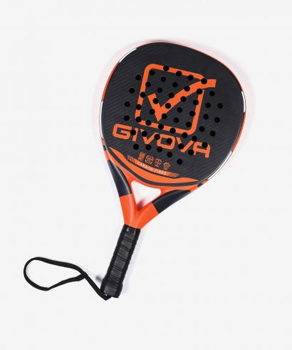 Racchetta da padel Givova Game grigio scuro e arancio fluo Givova Racchette Padel Planet Sport Italia