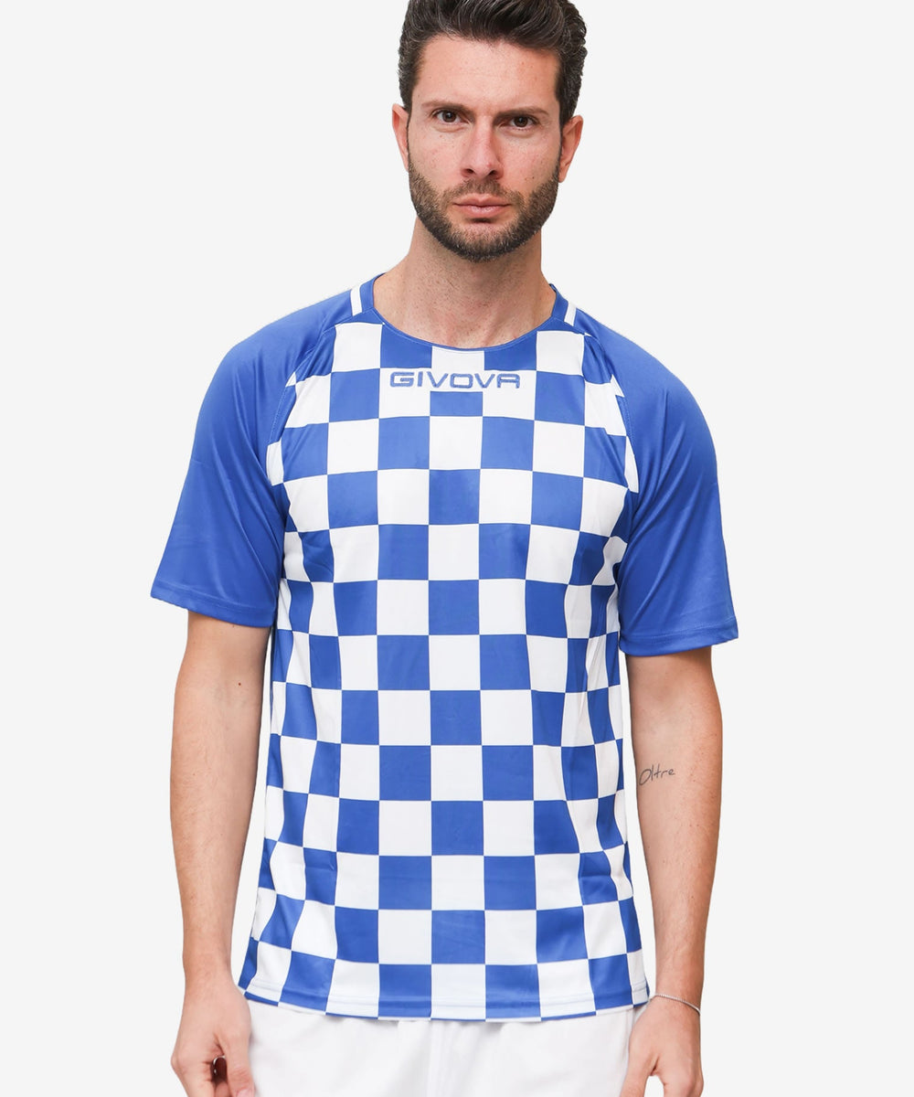 Givova Shirt Dama Interlock biancoazzurro Givova Maglie e T-Shirt Planet Sport Italia