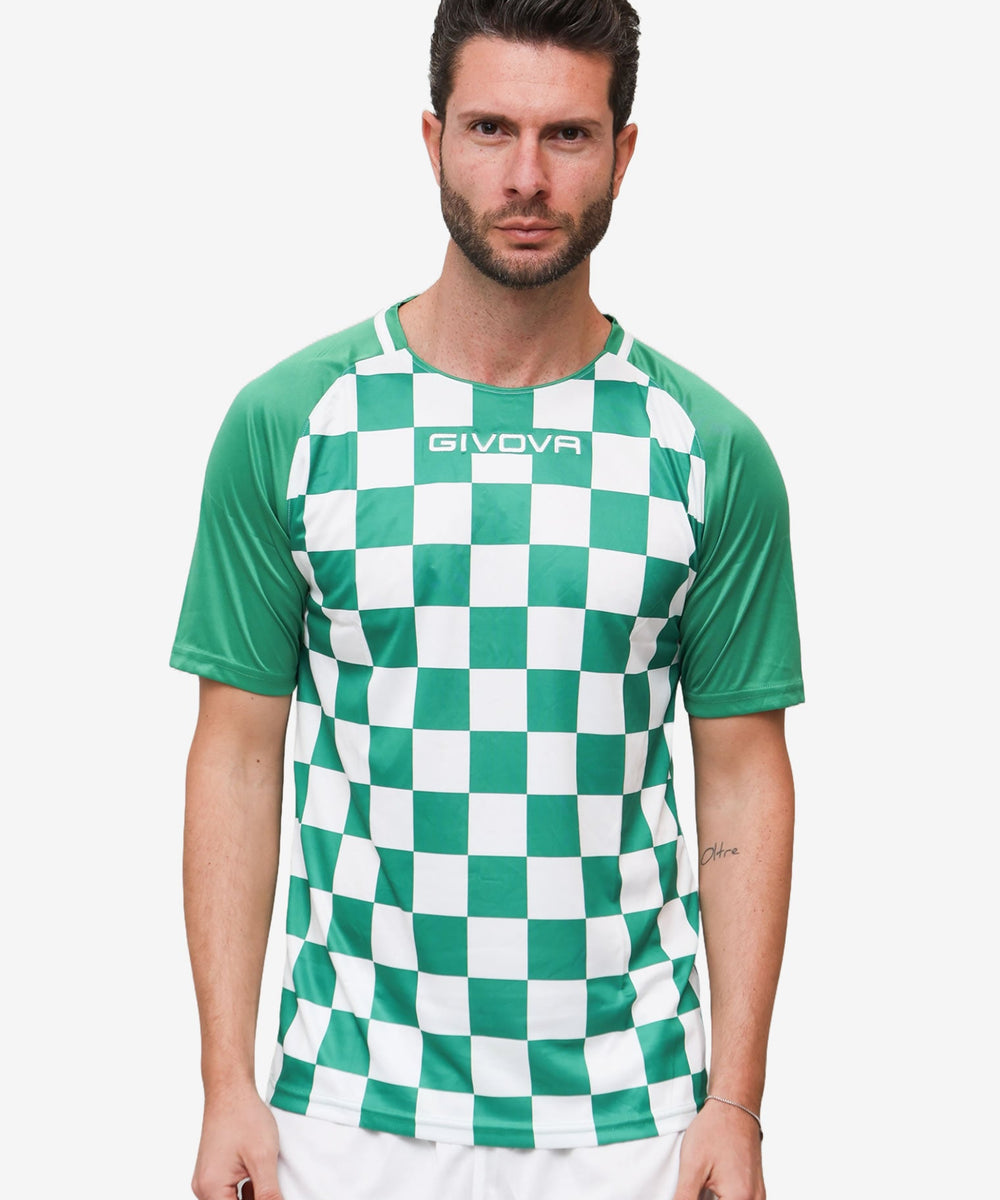 Givova Shirt Dama Interlock verdebianco Givova Maglie e T-Shirt Planet Sport Italia