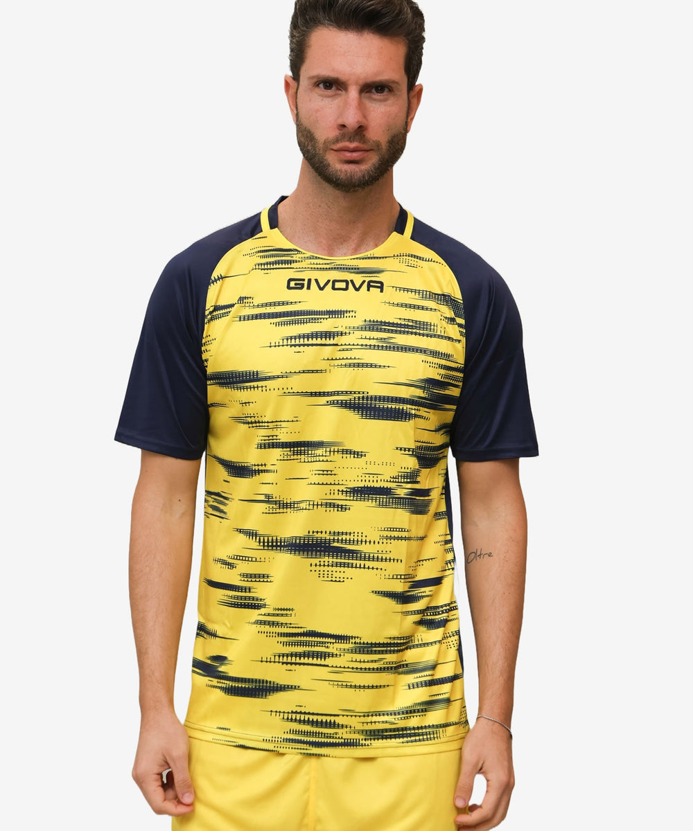 Givova Shirt Pixel blug iallo Givova Maglie e T-Shirt Planet Sport Italia