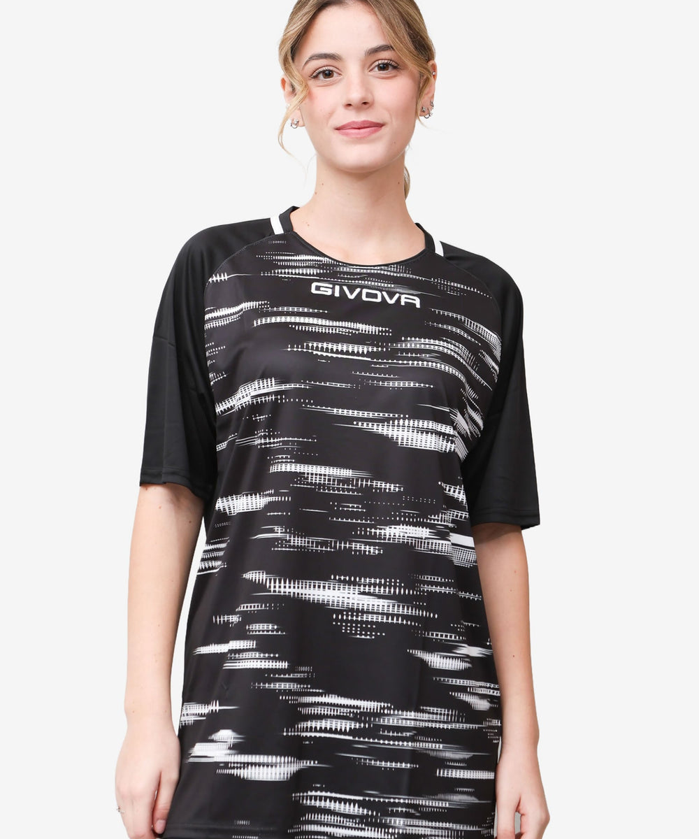 Givova Shirt Pixel nerob ianco Givova Maglie e T-Shirt Planet Sport Italia