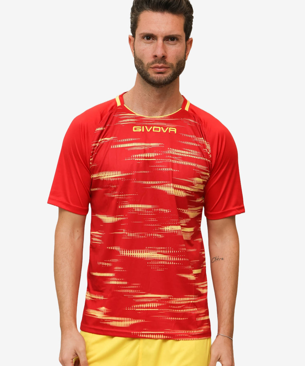 Givova Shirt Pixel rossog iallo Givova Maglie e T-Shirt Planet Sport Italia