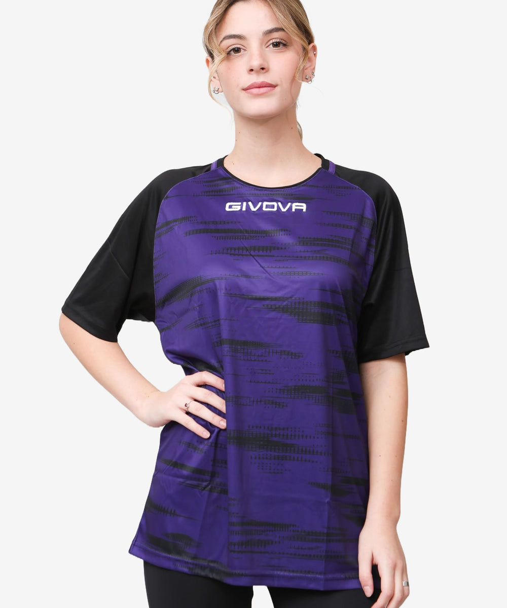 Givova Shirt Pixel viol anero Givova Maglie e T-Shirt Planet Sport Italia