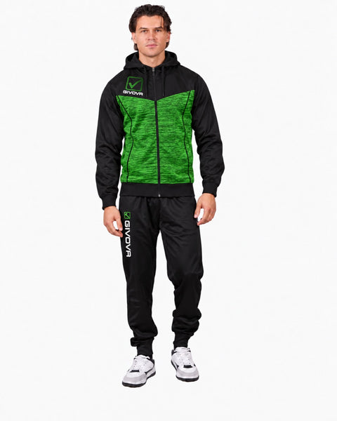 NERO/VERDE MELANGE