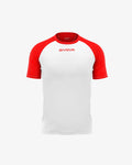 Maglia Givova Shirt Capo Interlock - BIANCO/ROSSO