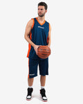 Completo Givova Kit Power Interlock - BLU/ARANCIO