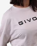 Maglia Givova Shirt Donna Scollo a Barca Manica Lunga - BIANCO