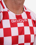 Maglia Givova Shirt Dama Interlock - BIANCO/ROSSO