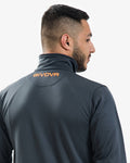 Tuta Givova One Full Zip Polarfleece - GRIGIO SCURO/ARANCIO FLUO