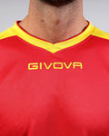 Maglia Givova Shirt Revolution Interlock - ROSSO/GIALLO