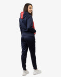 Tuta Visa Melange Givova con Cappuccio Polarfleece - BLU/ROSSO MELANGE