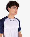 Maglia Givova Shirt Capo Interlock Bambino - BIANCO/BLU
