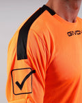 Completo Givova Kit Portiere Hyguana - ARANCIO FLUO/NERO