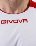 Maglia Givova Shirt Capo Interlock Bambino - BIANCO/ROSSO