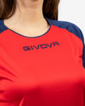 Maglia Givova Shirt Capo Interlock Bambino - ROSSO/BLU