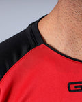 Maglia Givova Shirt Capo Interlock Bambino - ROSSO/NERO