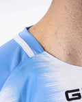 Maglia Givova Shirt Stripe M/C Interlock - CELESTE/BIANCO