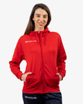Felpa Givova Polarfleece (Full Zip) 500 - ROSSO