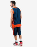 Completo Givova Kit Power Interlock - BLU/ARANCIO