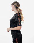 T-Shirt Givova Poly Band - NERO/ARANCIO FLUO