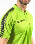 Polo Givova Club - GIALLO FLUO/NERO