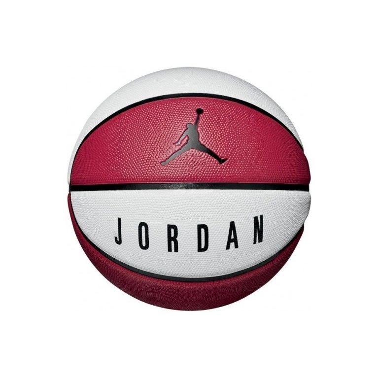 Pallone da basket Jordan Playground 8P bianco e rosso per playground Air Jordan Palloni Planet Sport Italia