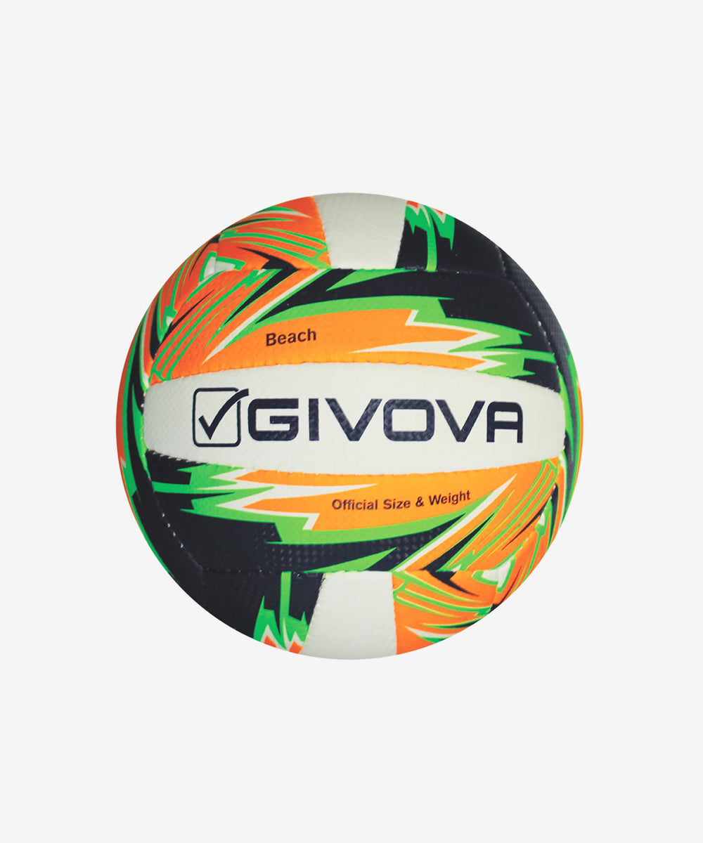 Pallone da beach volley Givova arancio fluo e blu misura 4 Givova Palloni Planet Sport Italia