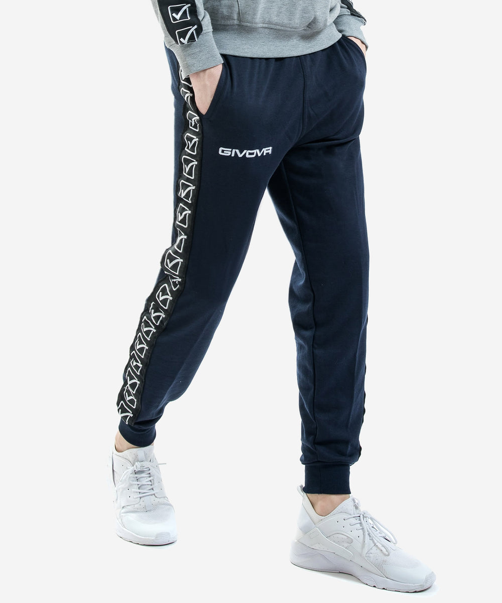 GIVOVA PANTALONE TERRY BAND - BLU Givova Pantaloni Planet Sport Italia