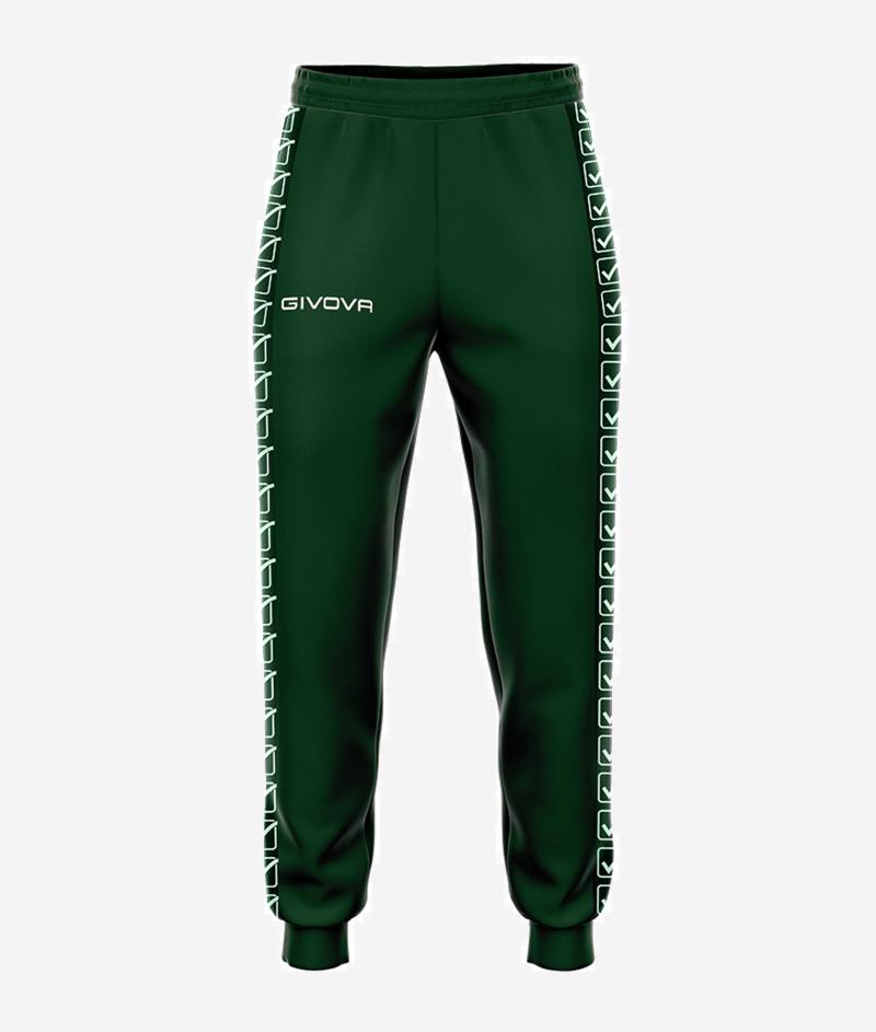 GIVOVA PANTALONE TERRY BAND - VERDE MILITARE Givova Pantaloni Planet Sport Italia