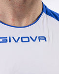 Maglia Givova Shirt Capo Interlock Bambino - BIANCO/AZZURRO