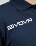 Polo Givova Cotone Piquet Winter - BLU