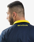 Tuta Givova One Full Zip Polarfleece - BLU/GIALLO