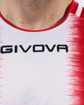 Maglia Givova Shirt Stripe M/C Interlock - ROSSO/BIANCO
