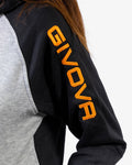 Tuta Givova Super King Felpa - GRIGIO MEL.CHIARO/ARANCIO FLUO