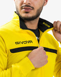 Tuta Givova One Full Zip Polarfleece - GIALLO/NERO