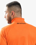 Tuta Givova One Full Zip Polarfleece - ARANCIO/NERO