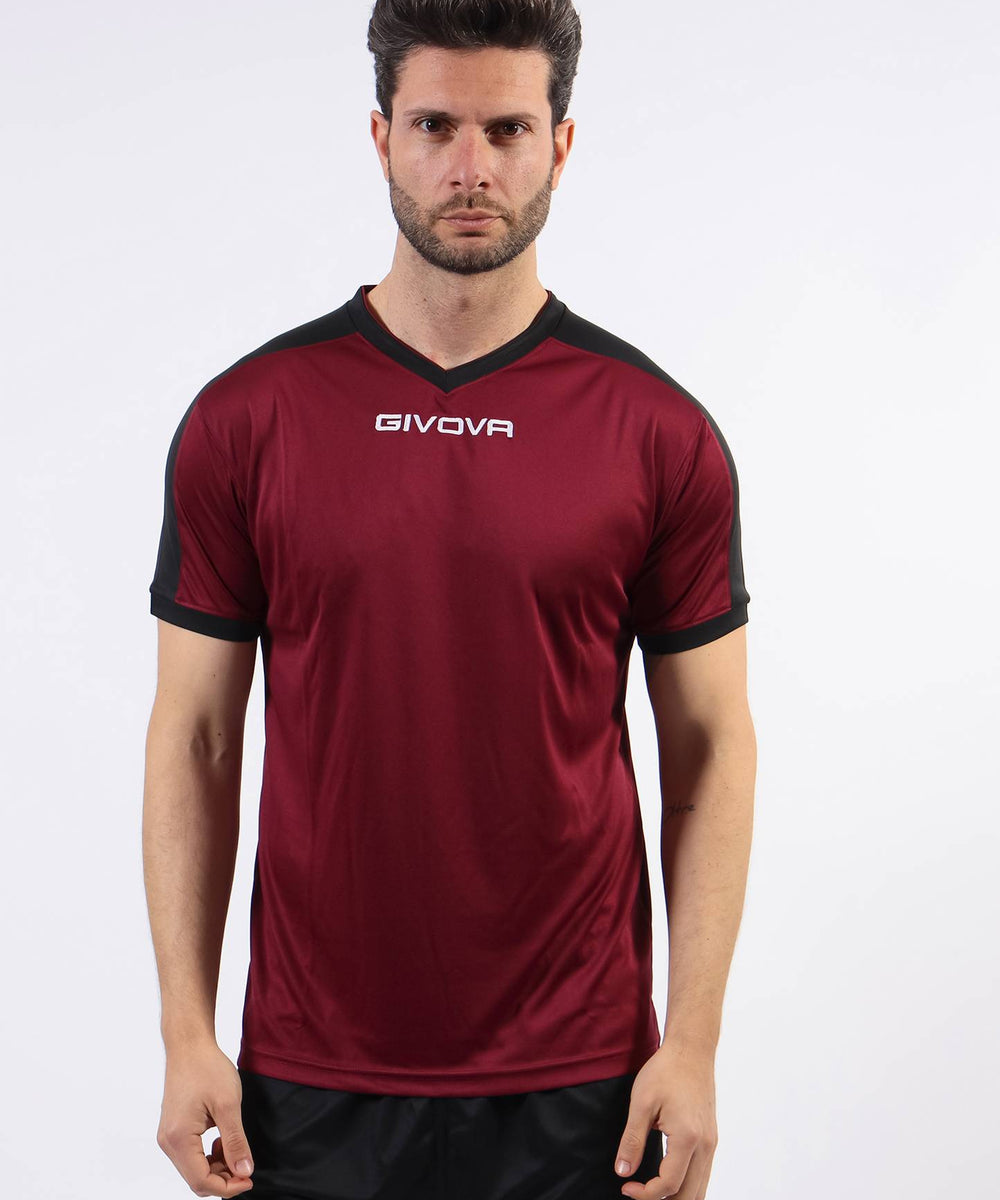 GRANATA/NERO Givova Maglie e T-Shirt Planet Sport Italia