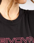 T-Shirt Givova Cotone Mondo - NERO/FUXIA