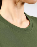T-Shirt Givova Cotone Mondo - VERDE MILITARE/BIANCO
